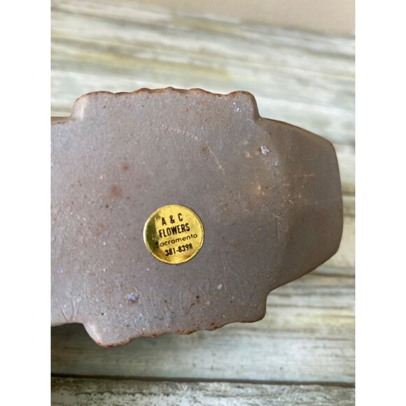 Vintage Riverboat Ceramic Planter Mid Century Pottery A&C Flowers Sacramento - Picture 8 of 8